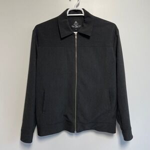 Upper Playground Premium Mens Dark Gray Full Zip Jacket Size Large Smart Casual